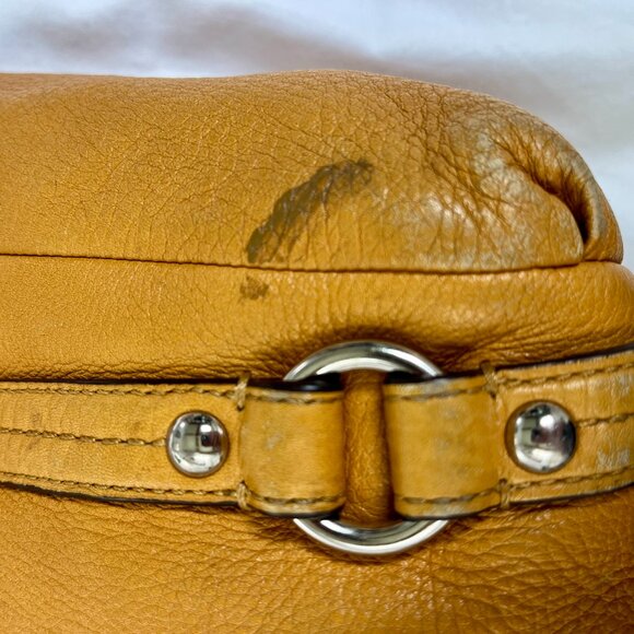 Coach Alexandra Yellow Leather 15273 handbag satchel-style tote - Picture 5 of 12